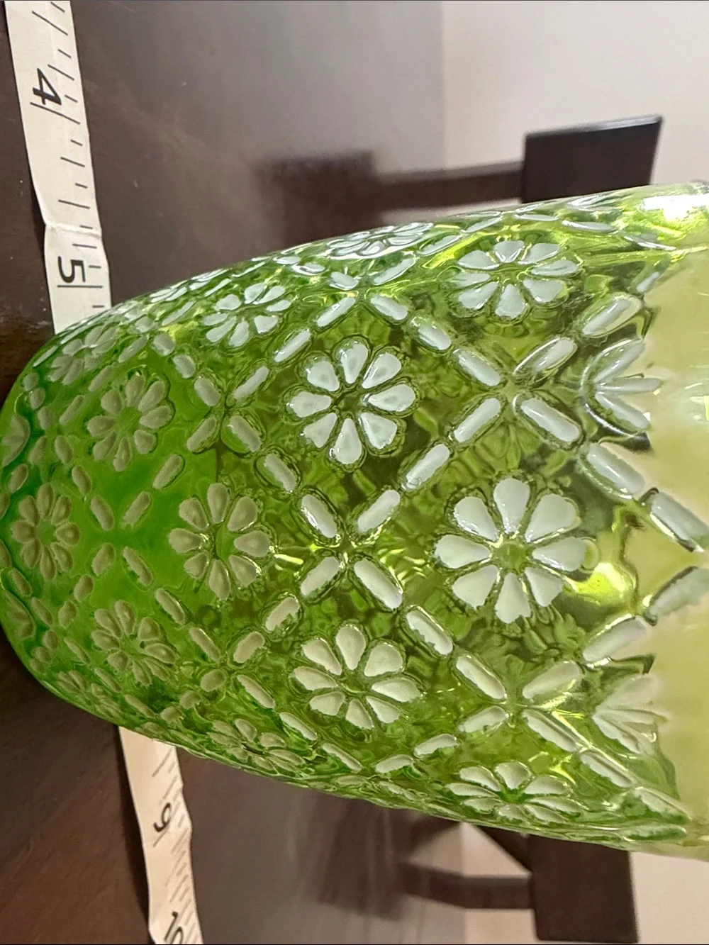 Yankee Candle Blue and Green Floral Glass Votive Holders